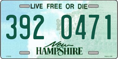 NH license plate 3920471