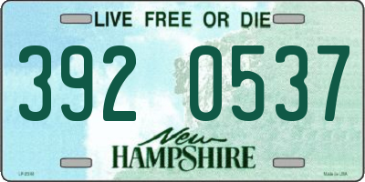 NH license plate 3920537