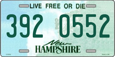 NH license plate 3920552