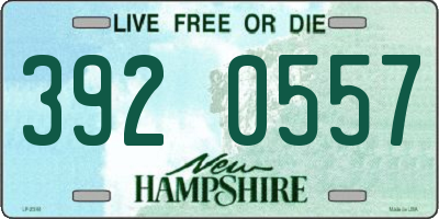 NH license plate 3920557