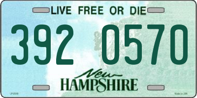 NH license plate 3920570