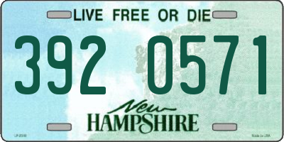 NH license plate 3920571