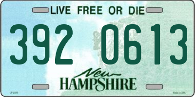 NH license plate 3920613