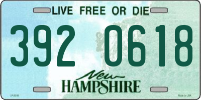NH license plate 3920618