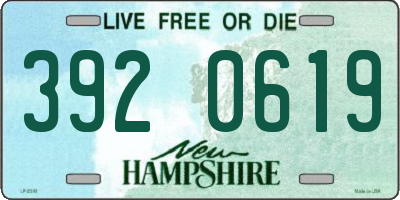 NH license plate 3920619