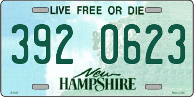 NH license plate 3920623