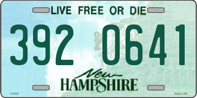 NH license plate 3920641
