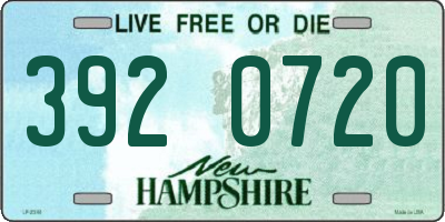 NH license plate 3920720