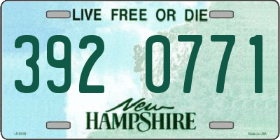 NH license plate 3920771