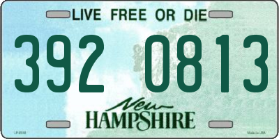 NH license plate 3920813