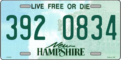 NH license plate 3920834