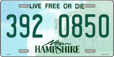 NH license plate 3920850