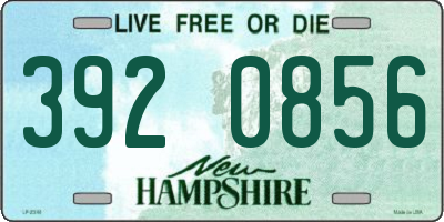 NH license plate 3920856