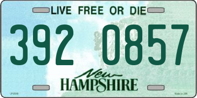 NH license plate 3920857