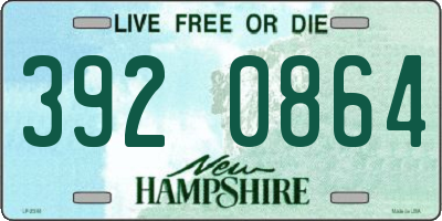 NH license plate 3920864