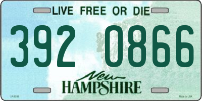 NH license plate 3920866