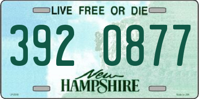 NH license plate 3920877