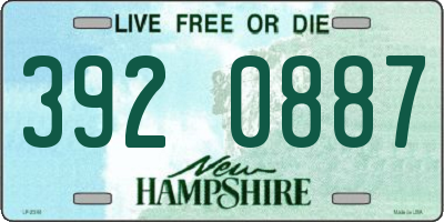 NH license plate 3920887