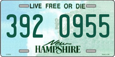 NH license plate 3920955