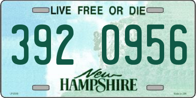 NH license plate 3920956