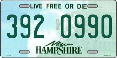 NH license plate 3920990