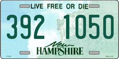 NH license plate 3921050