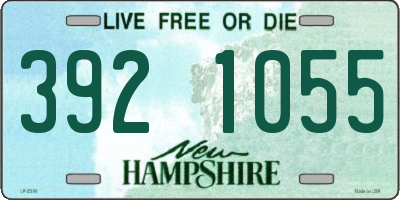 NH license plate 3921055