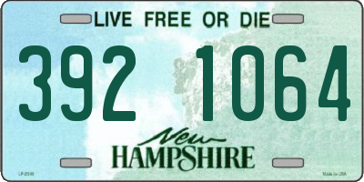 NH license plate 3921064
