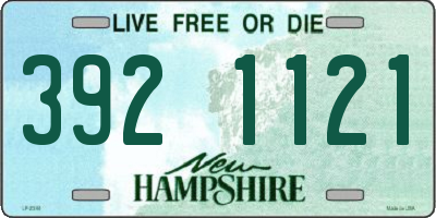 NH license plate 3921121