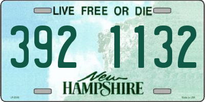 NH license plate 3921132