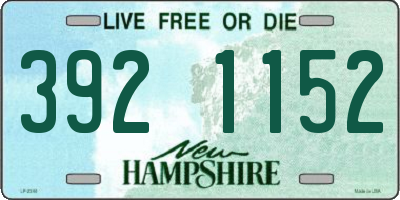 NH license plate 3921152