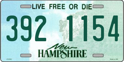 NH license plate 3921154