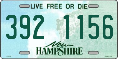 NH license plate 3921156