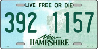 NH license plate 3921157