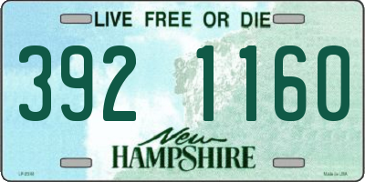 NH license plate 3921160