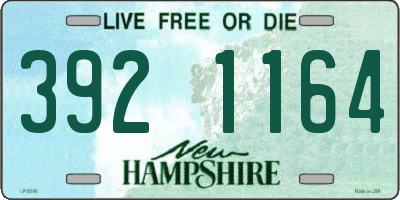 NH license plate 3921164