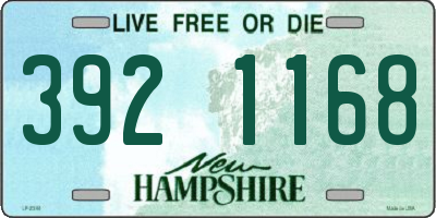 NH license plate 3921168