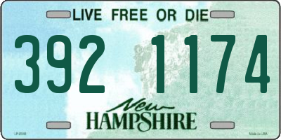 NH license plate 3921174