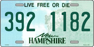 NH license plate 3921182
