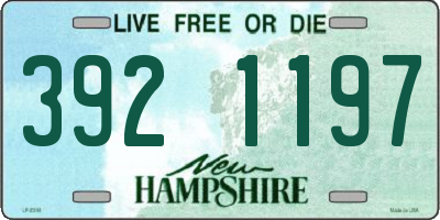 NH license plate 3921197