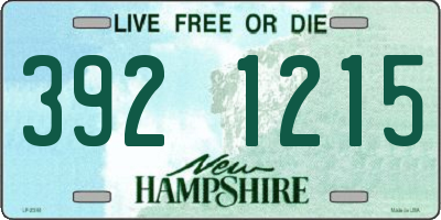 NH license plate 3921215