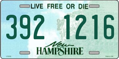 NH license plate 3921216