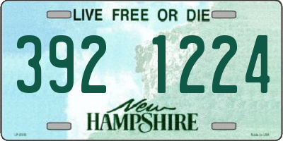NH license plate 3921224