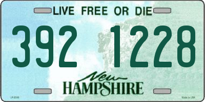 NH license plate 3921228