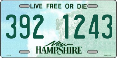 NH license plate 3921243