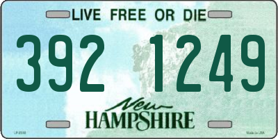 NH license plate 3921249