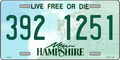 NH license plate 3921251
