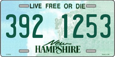 NH license plate 3921253