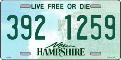 NH license plate 3921259