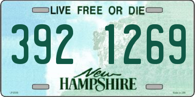 NH license plate 3921269